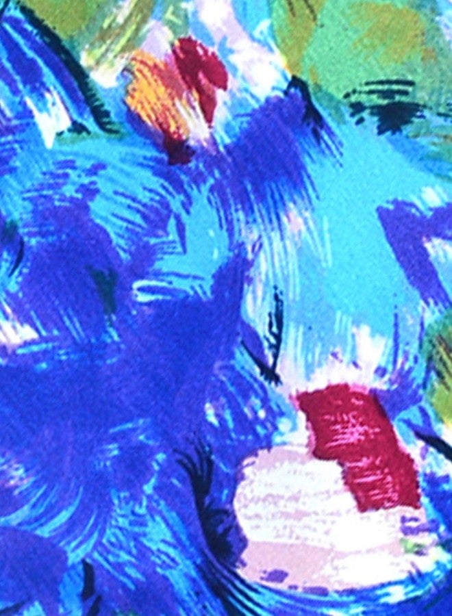 Salutto Women 100% Silk Scarves PaintedLotus Pond Scarf - Image 5